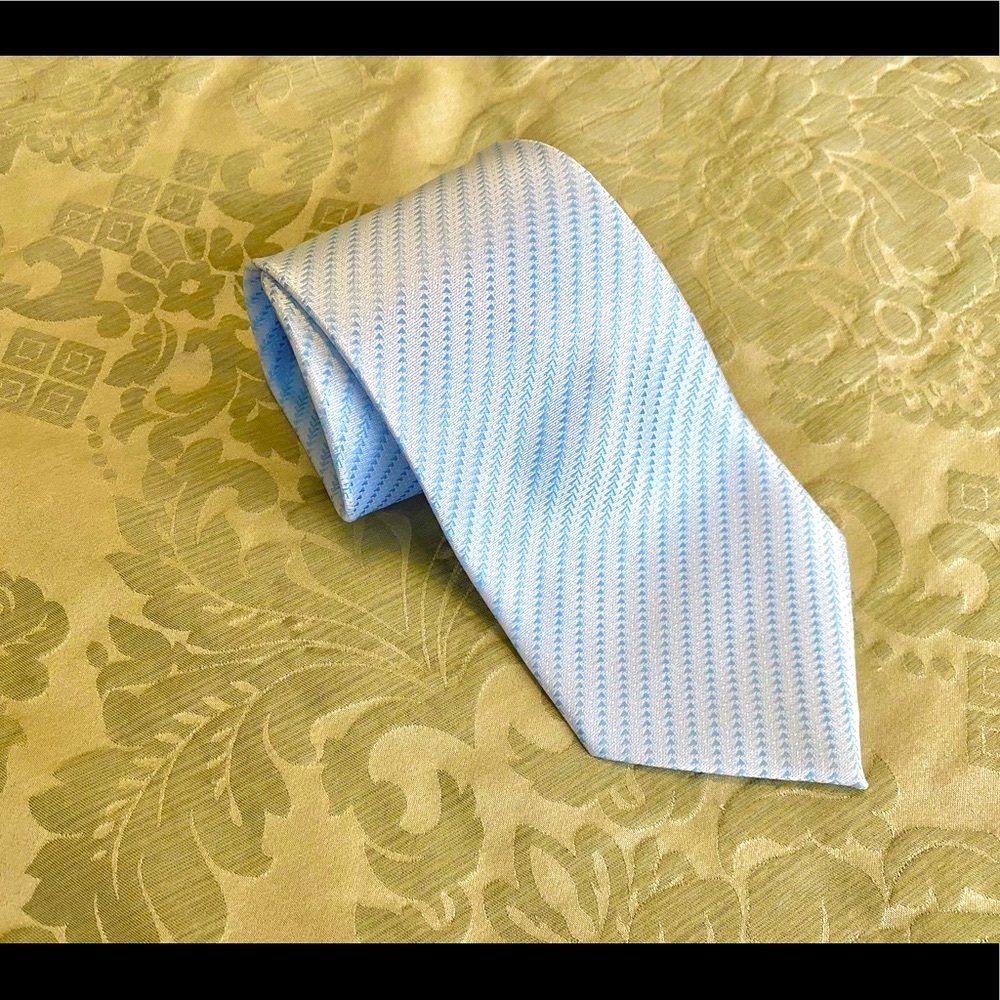 Rucci Chillino powder blue Italian neck tie
